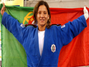 Telma Monteiro foi a escolhida para conduzir o estandarte na abertura dos jogos